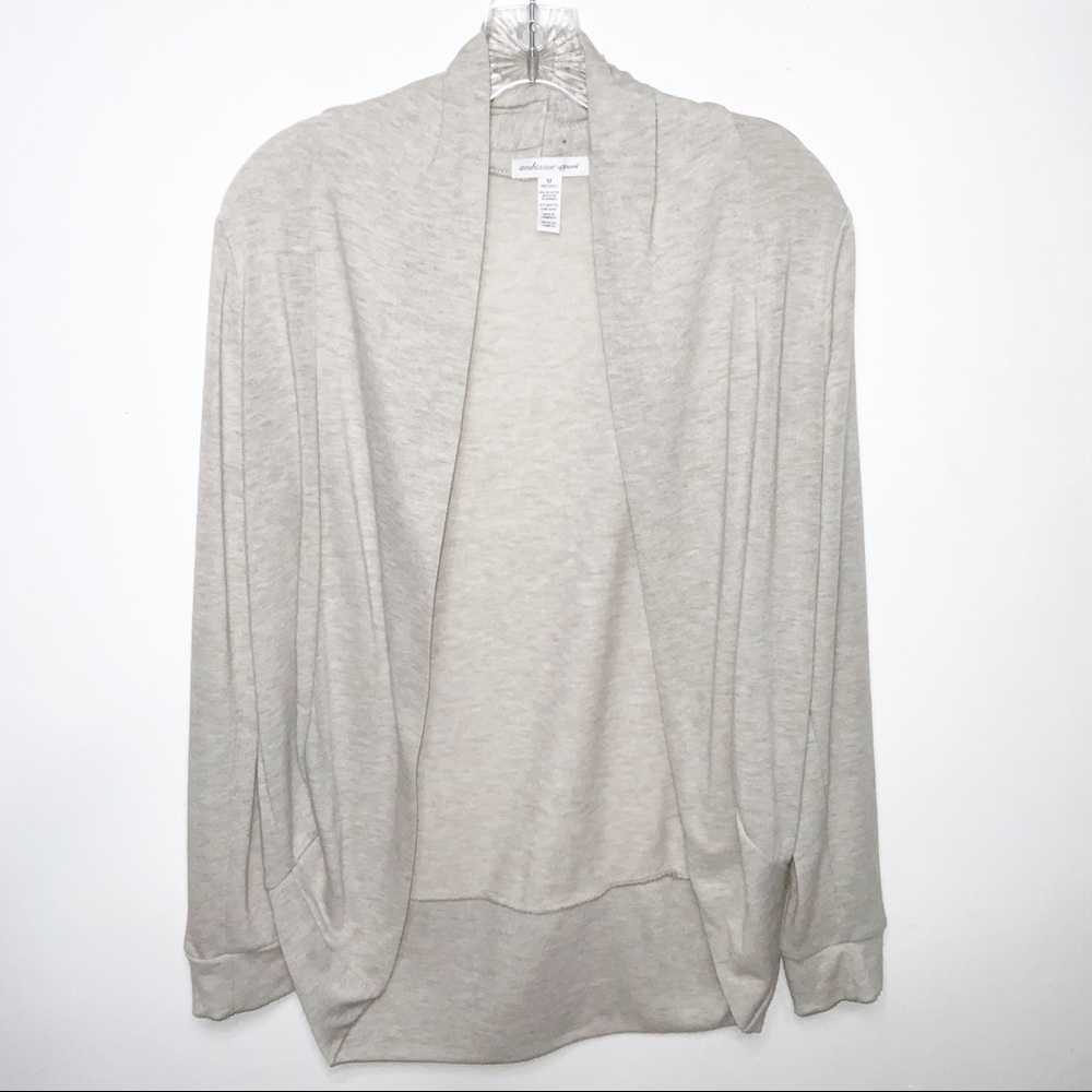 Open front sweater cardigan